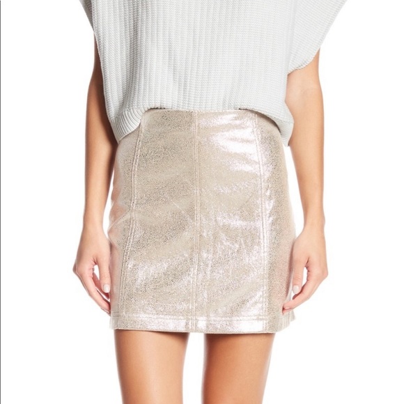 Free People Metallic Skirt - Picture 2 of 4